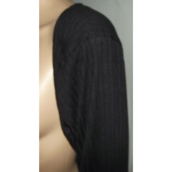 Rue21 Shrug Womens Size XL black ribbed knit Long Sleeve short cardigan Bolero - Picture 4 of 6